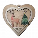 karacsonyfadisz natur szinu sziv