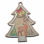 Karácsonyfadísz - natúr színű karácsonyfa