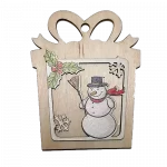 Karácsonyfadísz - natúr színű ajándék