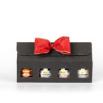 karacsonyi fekete kartondoboz 4x50g mezzel